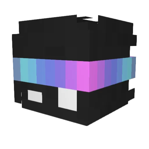 PhoXZoNe Minecraft avatar head, 3D render
