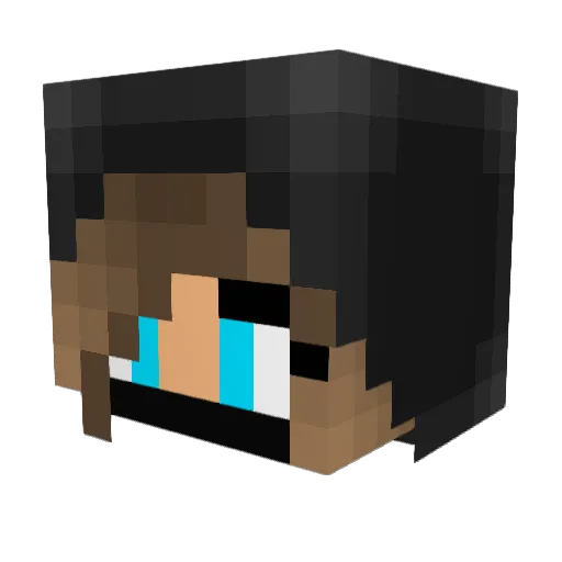 Phobe12h3 Minecraft avatar head, 3D render
