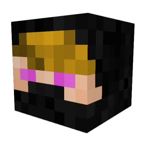 Phobetxr Minecraft avatar head, 3D render