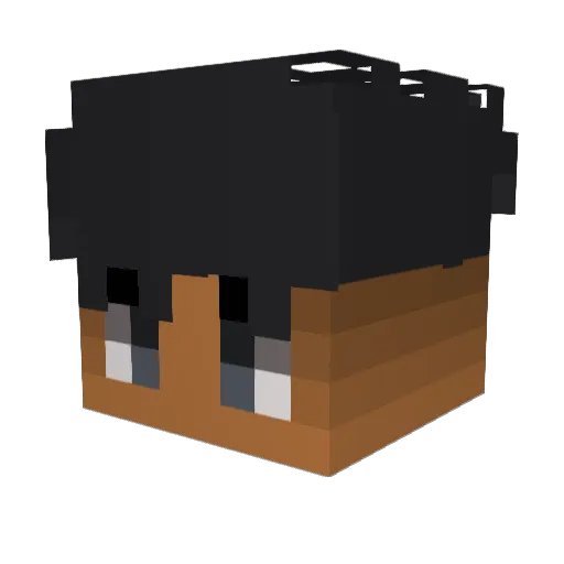 Phobia_Games Minecraft avatar head, 3D render