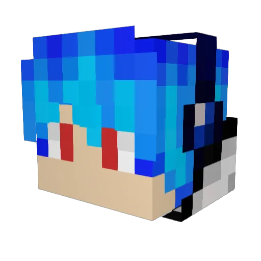 Phoebe6096 Minecraft avatar head, 3D render
