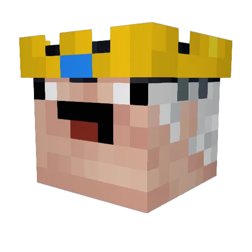 PhoebeC26 Minecraft avatar head, 3D render