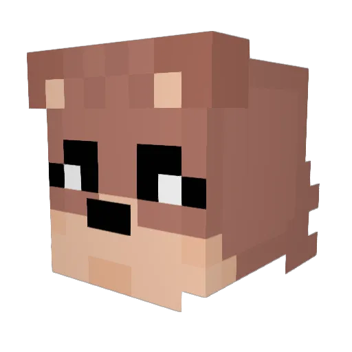 PhoebeLilies Minecraft avatar head, 3D render