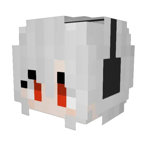 PhoebeSakuya Minecraft avatar head, 3D render