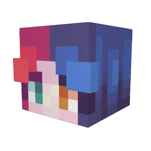 Phoebe_Moon Minecraft avatar head, 3D render