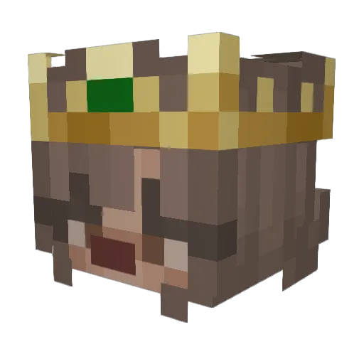 Phoeliah Minecraft avatar head, 3D render