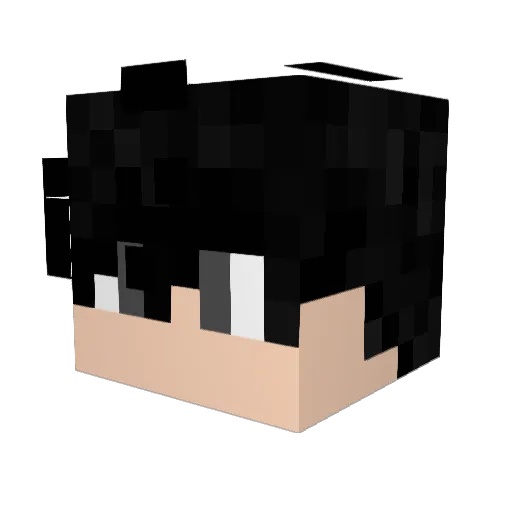 Phoen1z Minecraft avatar head, 3D render
