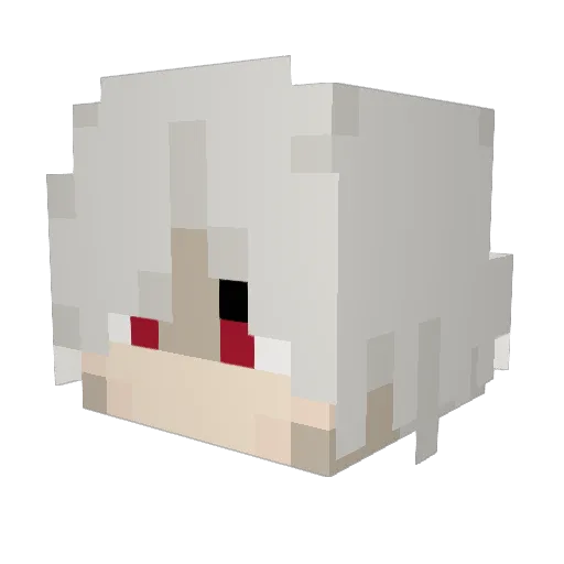 Phoenix319 Minecraft avatar head, 3D render
