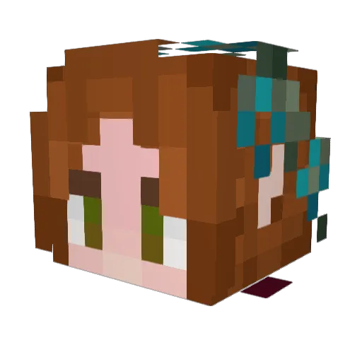 Phoenix5107 Minecraft avatar head, 3D render