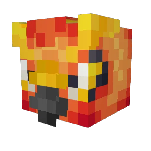 Phoenix7518 Minecraft avatar head, 3D render