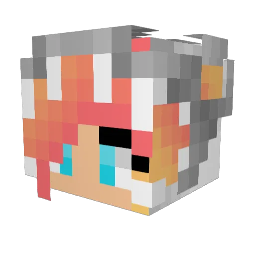 Phoenix82586 Minecraft avatar head, 3D render
