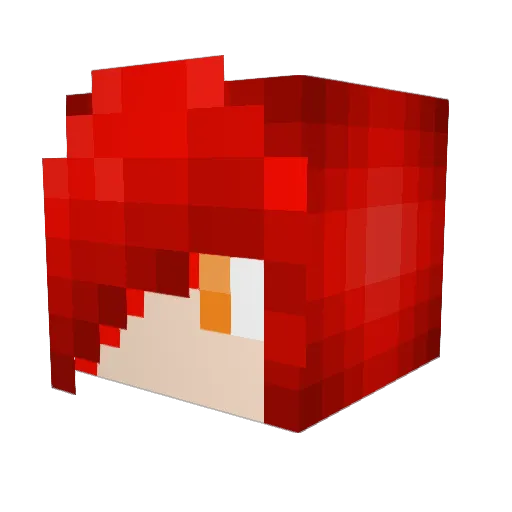 Phoenix85 Minecraft avatar head, 3D render