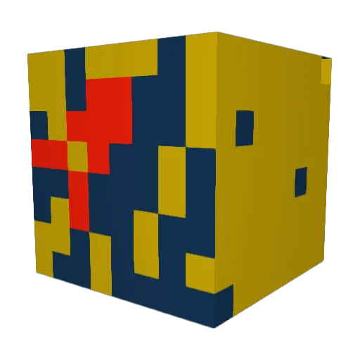Phoenix9374 Minecraft avatar head, 3D render