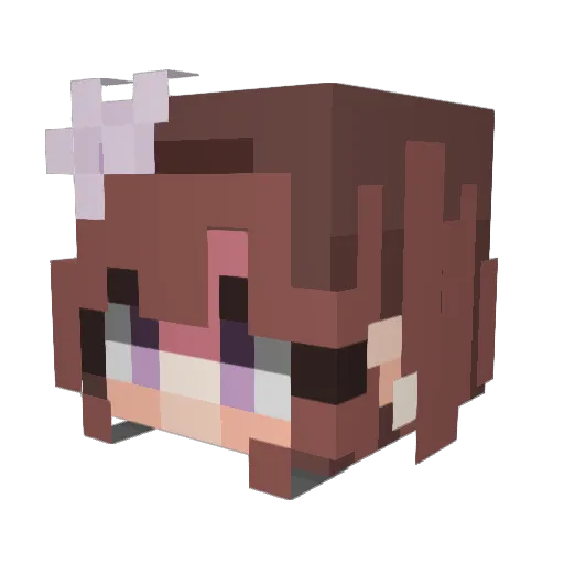 Phoenix967 Minecraft avatar head, 3D render
