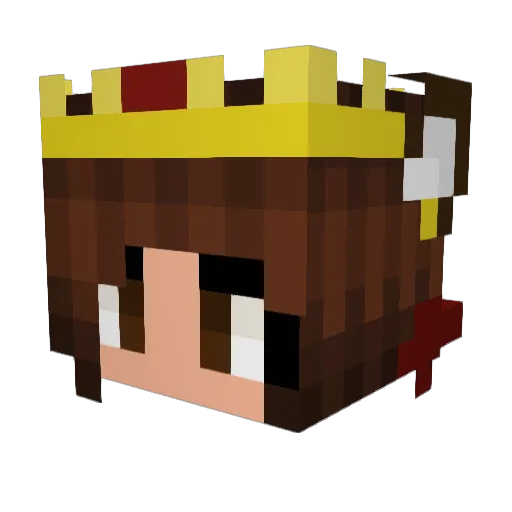 PhoenixCrisin Minecraft avatar head, 3D render