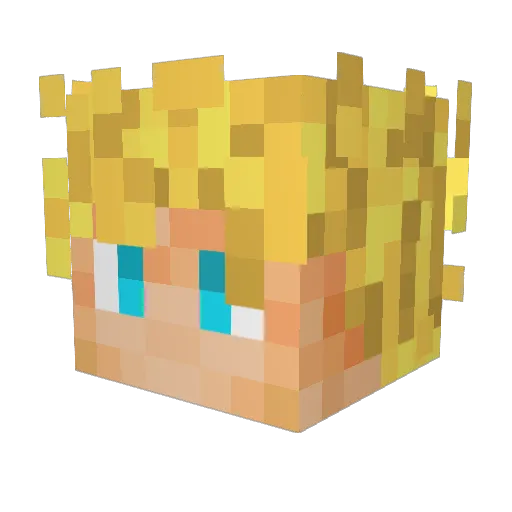 PhoenixEagle Minecraft avatar head, 3D render