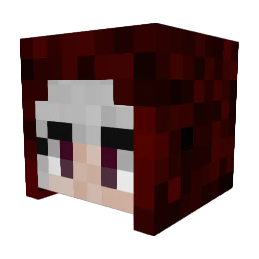 PhoenixEmpress Minecraft avatar head, 3D render