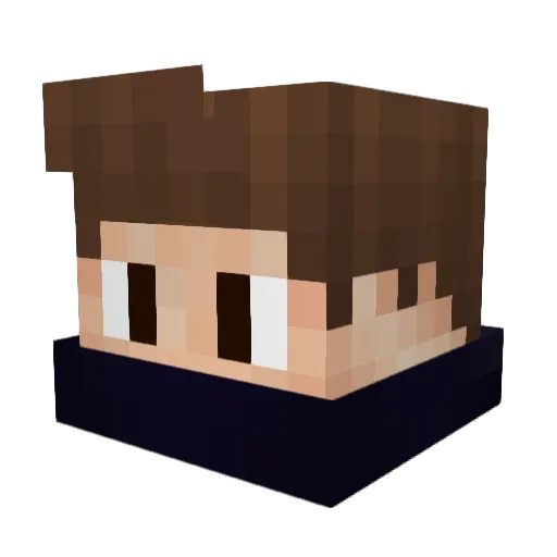 PhoenixFX Minecraft avatar head, 3D render