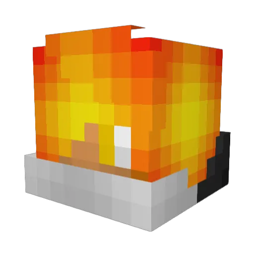 PhoenixFlame04 Minecraft avatar head, 3D render