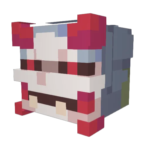 PhoenixHeat6516 Minecraft avatar head, 3D render