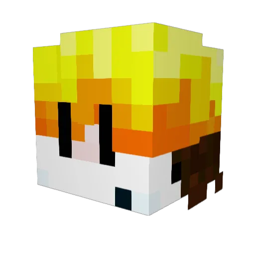 PhoenixIsYessir Minecraft avatar head, 3D render