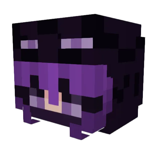 PhoenixM27 Minecraft avatar head, 3D render