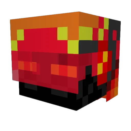 PhoenixMaster Minecraft avatar head, 3D render