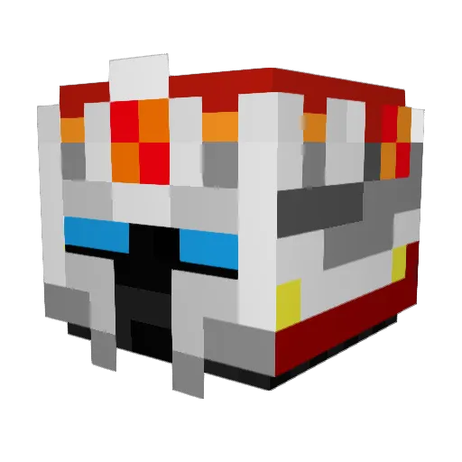 PhoenixOfMine Minecraft avatar head, 3D render