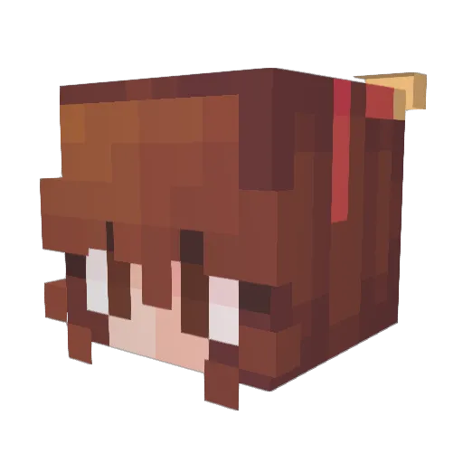 PhoenixOver Minecraft avatar head, 3D render