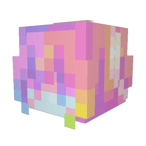 PhoenixPickle Minecraft avatar head, 3D render