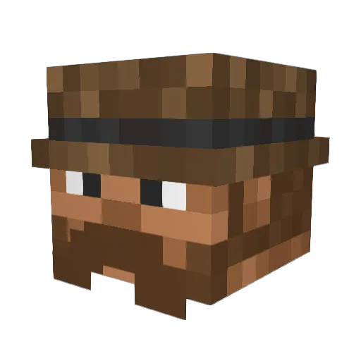 PhoenixPro920 Minecraft avatar head, 3D render