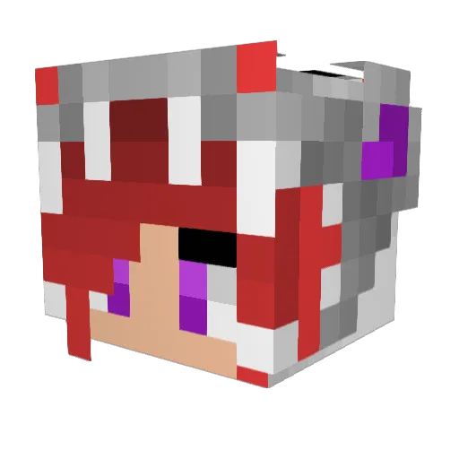 PhoenixQueen46 Minecraft avatar head, 3D render