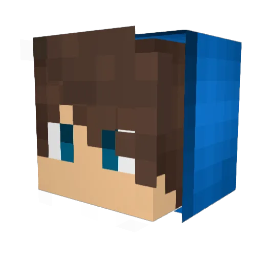 PhoenixSpirits Minecraft avatar head, 3D render