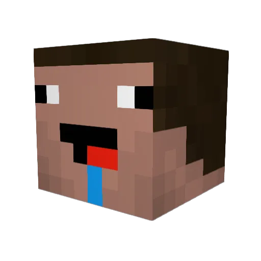 PhoenixUltra Minecraft avatar head, 3D render