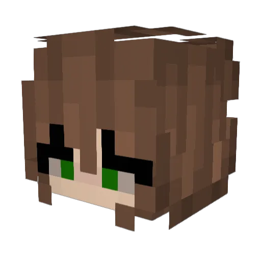 PhoenixUp_12 Minecraft avatar head, 3D render