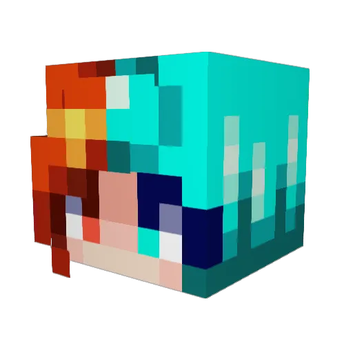 Phoenix_225 Minecraft avatar head, 3D render