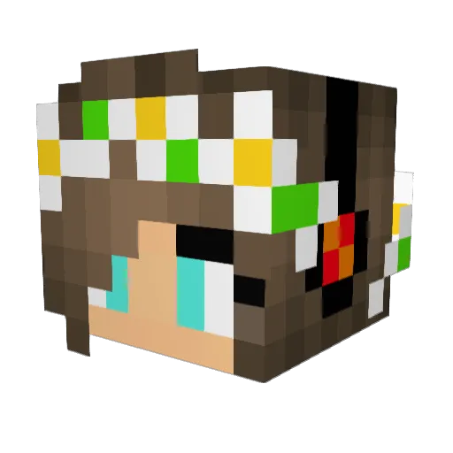 Phoenix_23_6 Minecraft avatar head, 3D render
