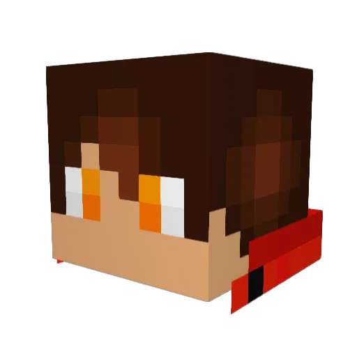 Phoenix_Ashes_8 Minecraft avatar head, 3D render