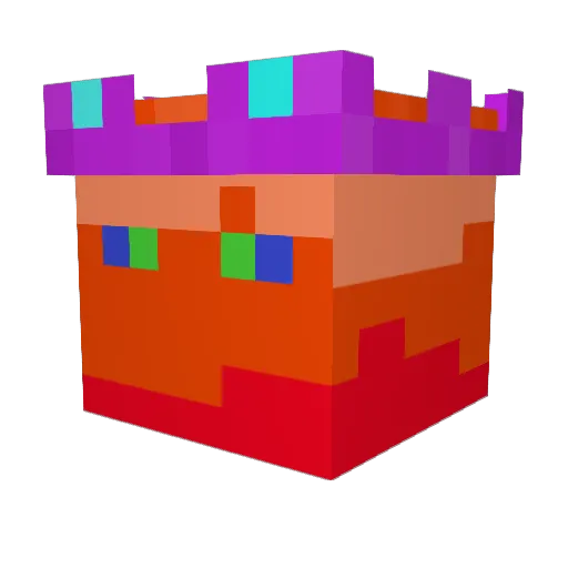 Phoenix_Hellfire Minecraft avatar head, 3D render