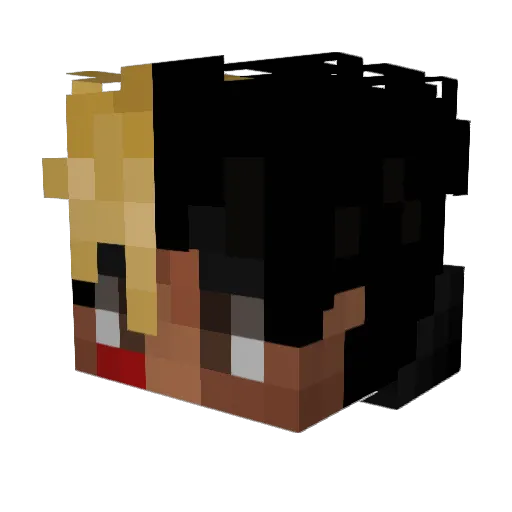 Phoenix_Monestel Minecraft avatar head, 3D render