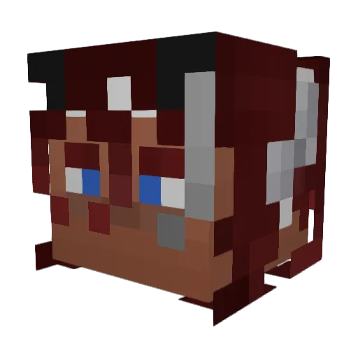 Phoenix_Revux Minecraft avatar head, 3D render