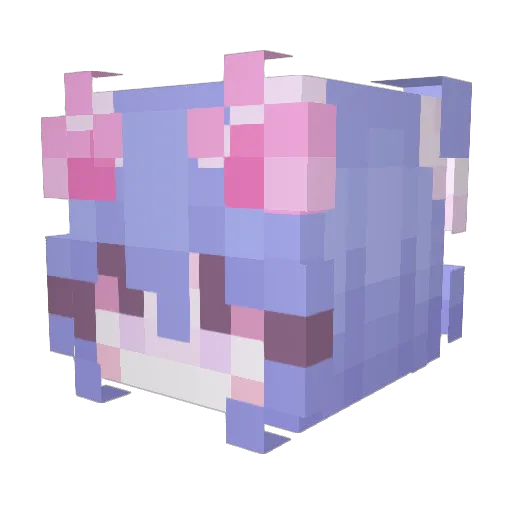 Phoenix_Roze Minecraft avatar head, 3D render