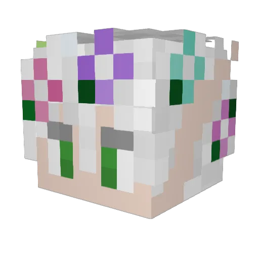 Phoenix__0430 Minecraft avatar head, 3D render