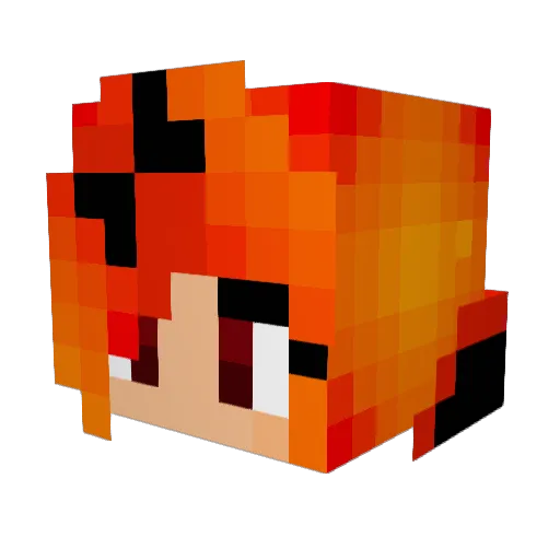 Phoenix__Queen Minecraft avatar head, 3D render