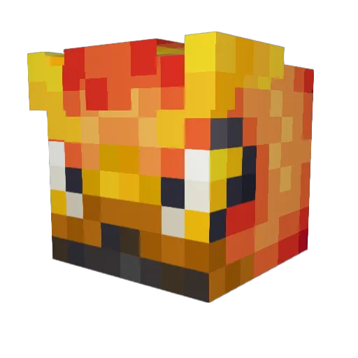 Phoenix__s Minecraft avatar head, 3D render
