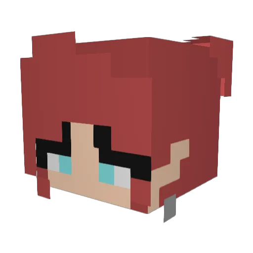 Phoenix_gg Minecraft avatar head, 3D render