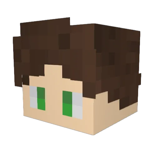 Phoenix_ja Minecraft avatar head, 3D render