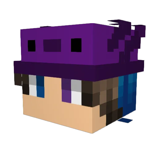 Phoenix_lol Minecraft avatar head, 3D render