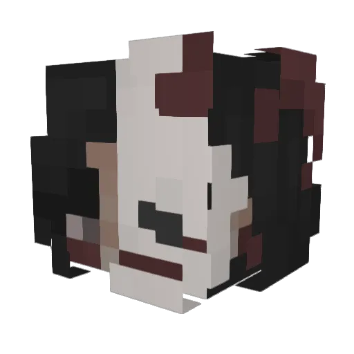 Phoenix_v2 Minecraft avatar head, 3D render