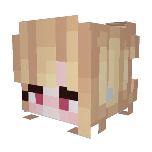 Phoenixation Minecraft avatar head, 3D render